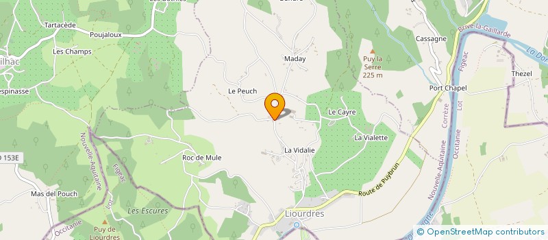 localisation de l'entreprise FVJL  LIOURDRES