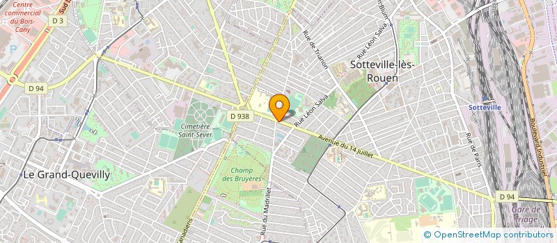 localisation de l'entreprise FVL à SOTTEVILLE-LES-ROUEN