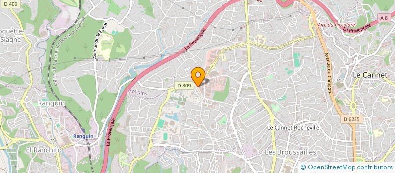 localisation de l'entreprise FVM à LE CANNET