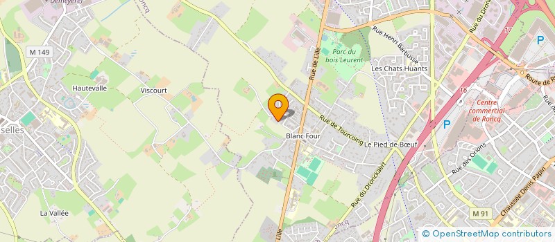 localisation de l'entreprise FVMC IMMO à RONCQ