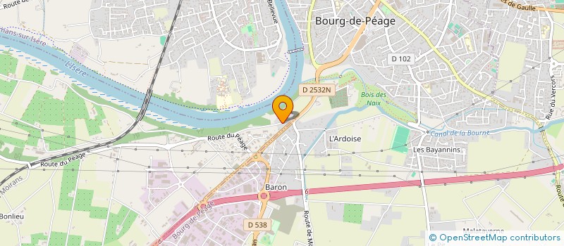 localisation de l'entreprise FVO 26  CHATEAUNEUF-SUR-ISERE