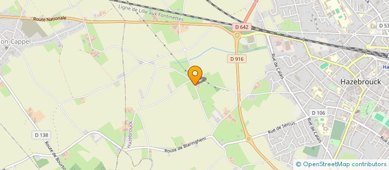 localisation de l'entreprise FVP  HAZEBROUCK