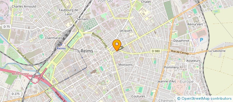 localisation de l'entreprise FVPC à REIMS