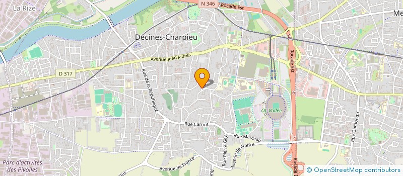 localisation de l'entreprise FVR  DECINES-CHARPIEU