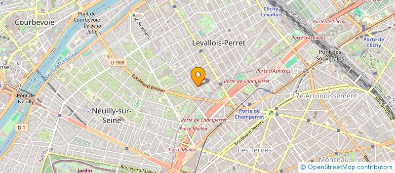 localisation de l'entreprise FVTEAM à LEVALLOIS-PERRET