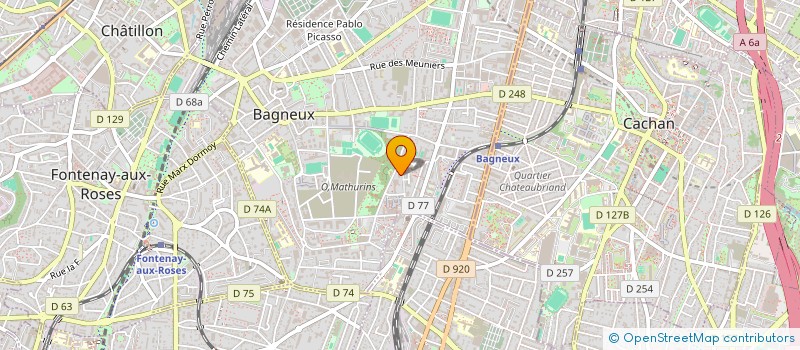 localisation de l'entreprise FW BAT à BAGNEUX