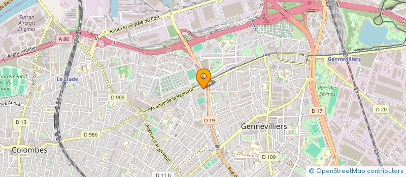 localisation de l'entreprise FW TRANS'SERVICES à ASNIERES-SUR-SEINE