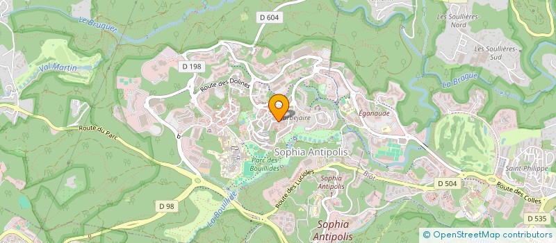 localisation de l'entreprise FWDRIVER  VALBONNE