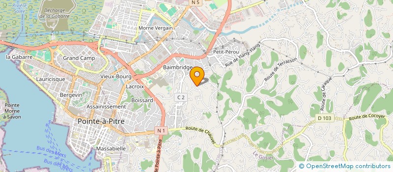 localisation de l'entreprise FWI CONCEPT ET LOCATION à LES ABYMES
