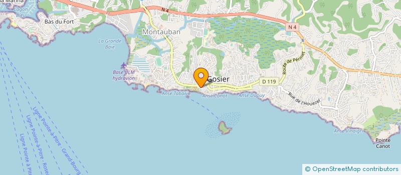 localisation de l'entreprise FWI VILLAGE  LE GOSIER