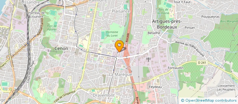 localisation de l'entreprise FWK FIBRA FRANCE  CENON