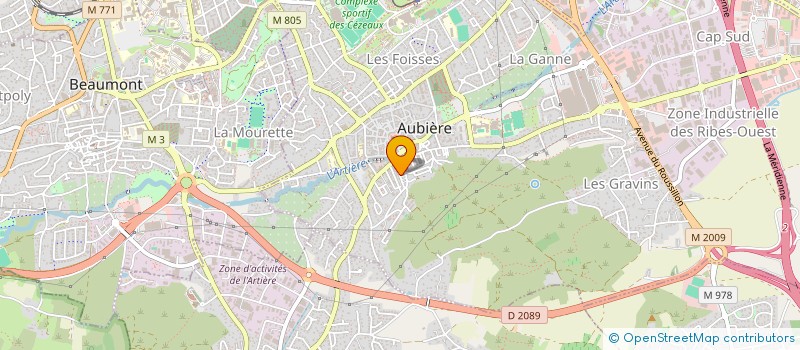 localisation de l'entreprise FWR IMMOBILIER  AUBIERE