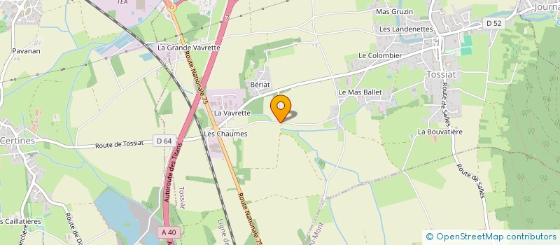 localisation de l'entreprise FX  TOSSIAT