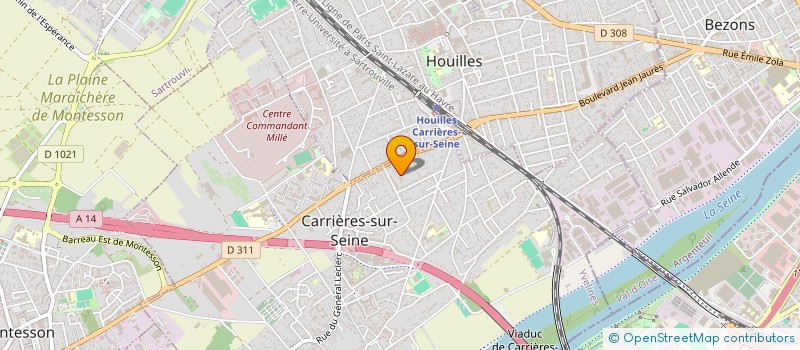 localisation de l'entreprise FX AGENCEMENT à CARRIERES-SUR-SEINE