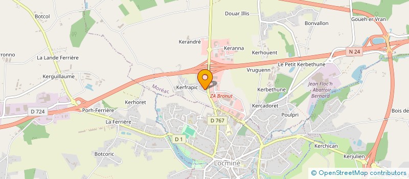 localisation de l'entreprise FX AUTOMOBILES  MOREAC