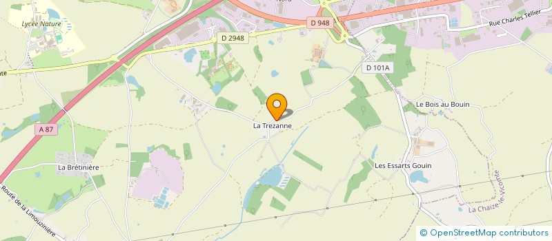 localisation de l'entreprise FX BOIS à LA ROCHE-SUR-YON