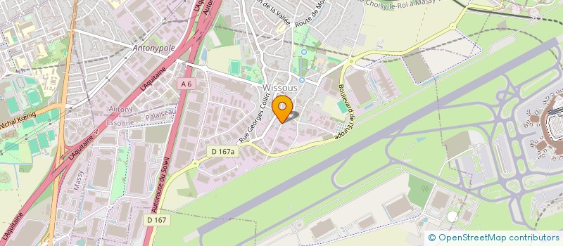 localisation de l'entreprise FX FINANCE  WISSOUS