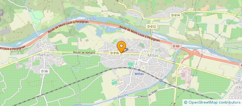 localisation de l'entreprise FX HOLDING  MILLAS