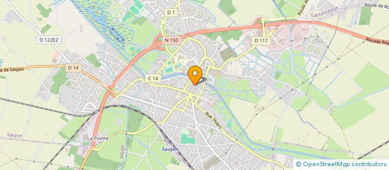 localisation de l'entreprise FX IMMO  SAUJON