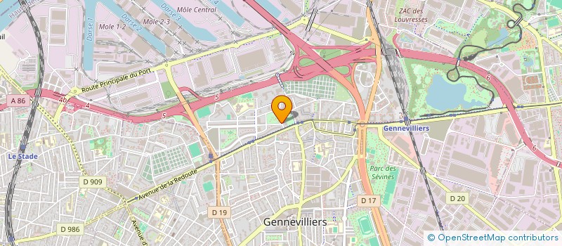 localisation de l'entreprise FX IMMO à GENNEVILLIERS