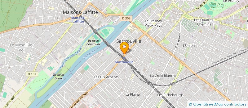 localisation de l'entreprise FX LOCATION à SARTROUVILLE