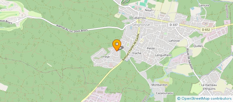 localisation de l'entreprise FX MARINE  SEIGNOSSE