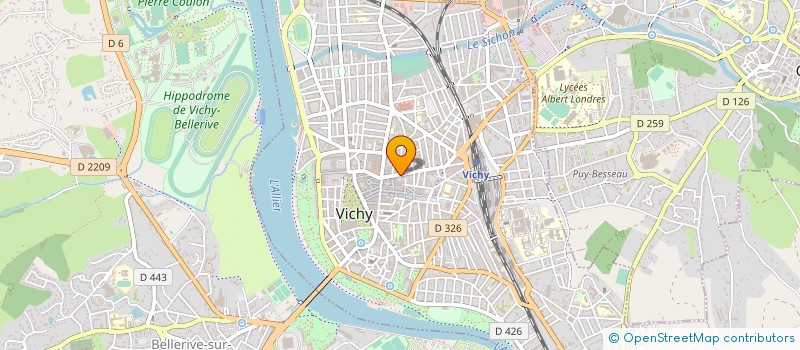 localisation de l'entreprise FX MORIN AUDITION à VICHY