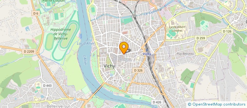 localisation de l'entreprise FX MORIN HOLDING à VICHY