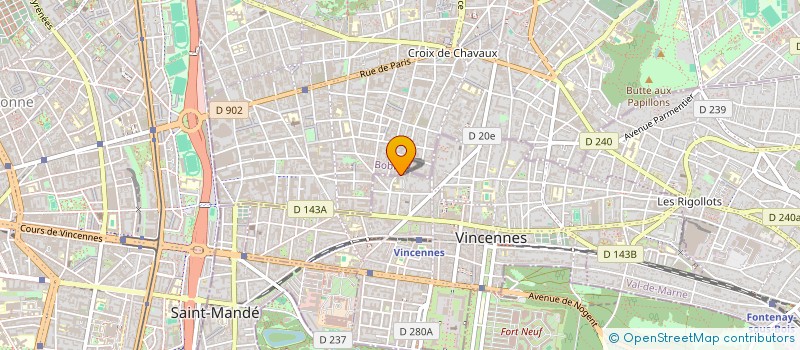 localisation de l'entreprise FX PRO à MONTREUIL