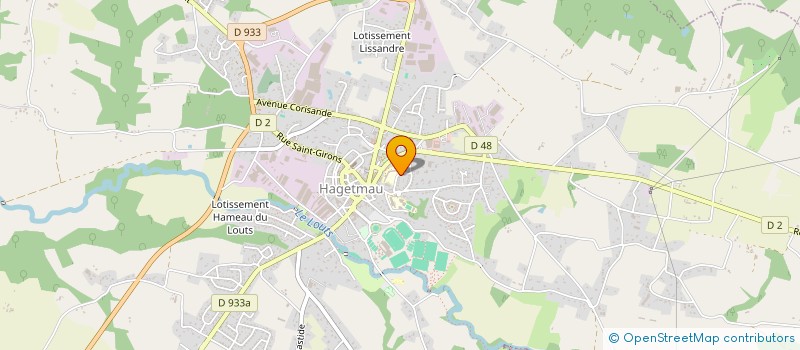 localisation de l'entreprise FX RENOV  HAGETMAU