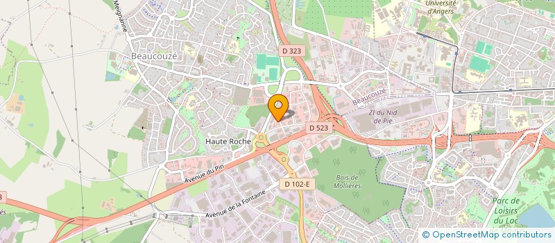 localisation de l'entreprise FXDLB  BEAUCOUZE