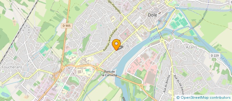 localisation de l'entreprise FXLAN à DOLE