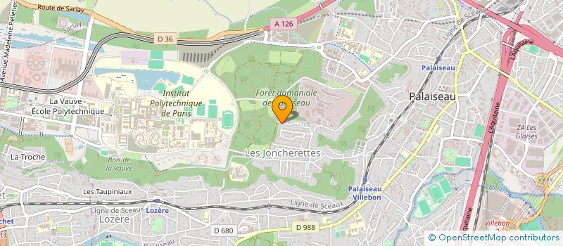 localisation de l'entreprise FXP à PALAISEAU