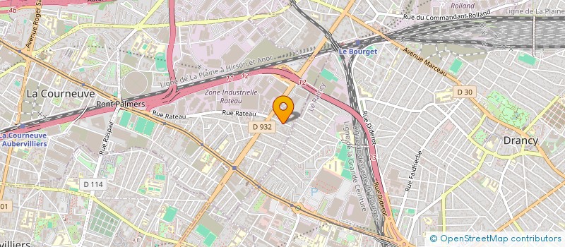 localisation de l'entreprise FY SERVICES à LA COURNEUVE