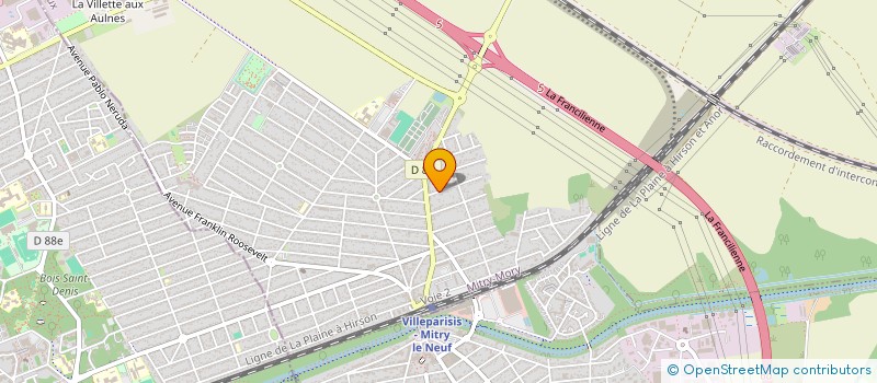 localisation de l'entreprise FY TRANSPORT DEMENAGEMENT à MITRY-MORY