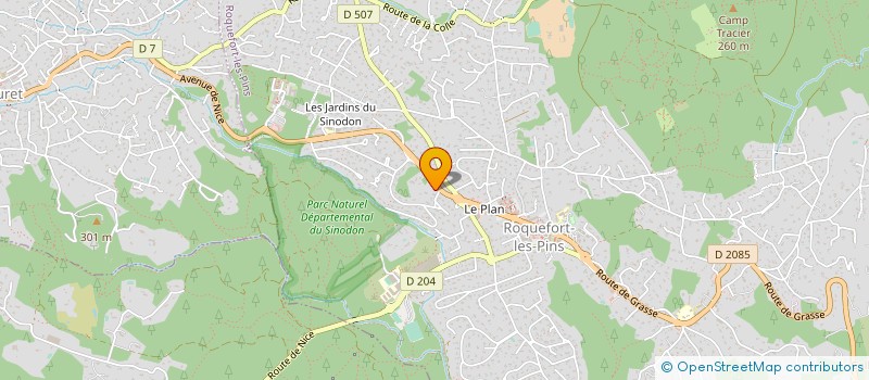 localisation de l'entreprise FY2M à ROQUEFORT-LES-PINS