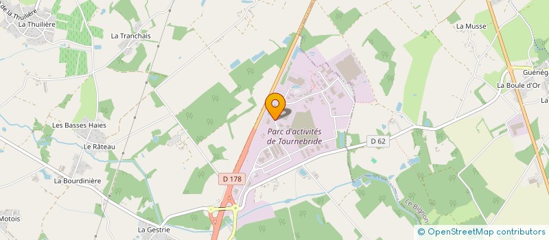 localisation de l'entreprise FYBER X à LA CHEVROLIERE