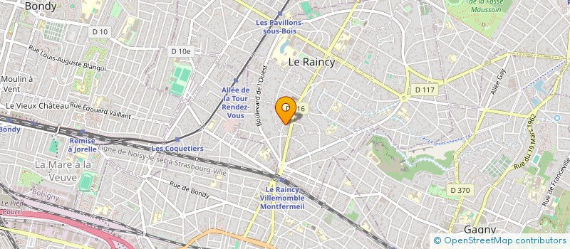 localisation de l'entreprise FYEO  LE RAINCY