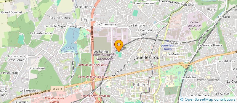 localisation de l'entreprise FYLDEAU à JOUE-LES-TOURS