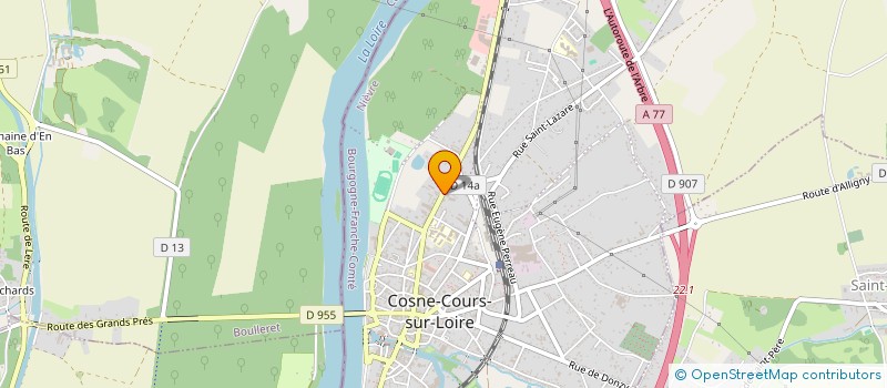 localisation de l'entreprise FYLMA à COSNE-COURS-SUR-LOIRE