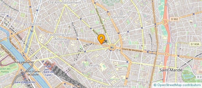 localisation de l'entreprise FYM  PARIS 11