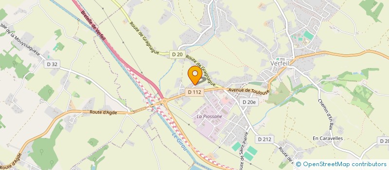 localisation de l'entreprise FYM  VERFEIL