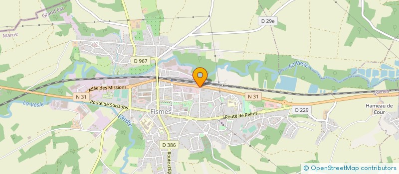 localisation de l'entreprise FYM DISTRI  FISMES