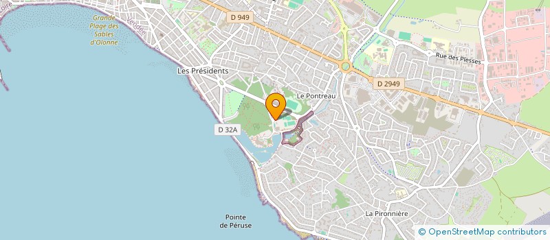 localisation de l'entreprise FYM IMMO à LES SABLES D'OLONNE