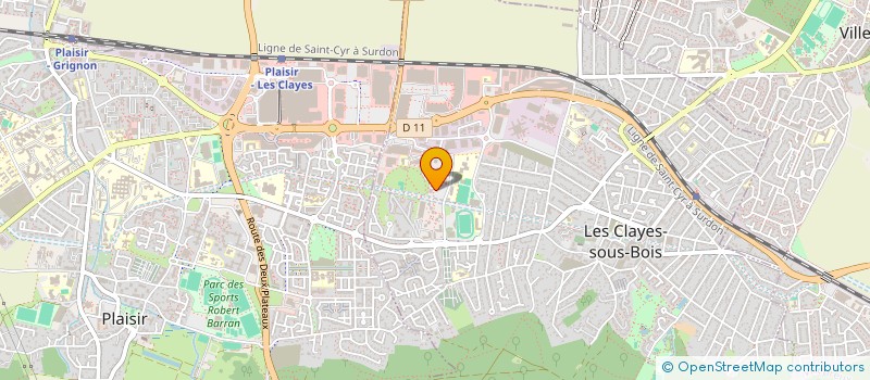 localisation de l'entreprise FYMB ETUDE  LES CLAYES-SOUS-BOIS