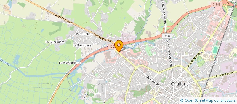 localisation de l'entreprise FYPM à CHALLANS