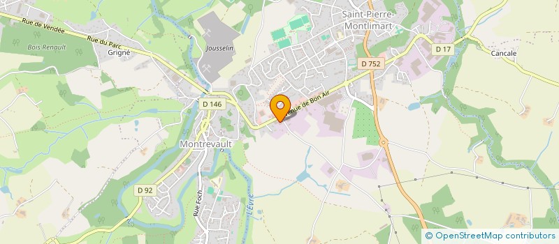 localisation de l'entreprise FYROD à MONTREVAULT-SUR-EVRE