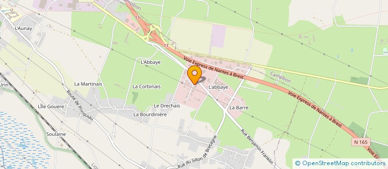 localisation de l'entreprise FYT  PONTCHATEAU