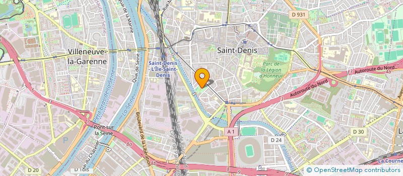 localisation de l'entreprise FYTEAM à SAINT-DENIS