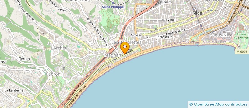 localisation de l'entreprise FZ TRADING à NICE